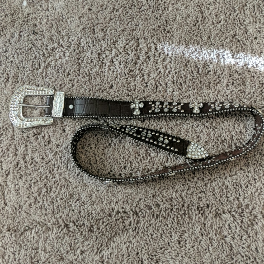 Womans Cowgirl Belt with rhinestones